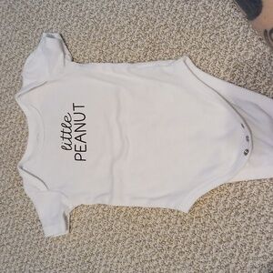 Koala Kids White 'Little‎ Peanut' Bodysuit